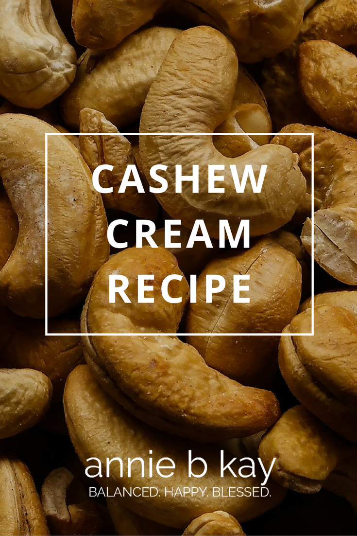 quick cashew cream recipe