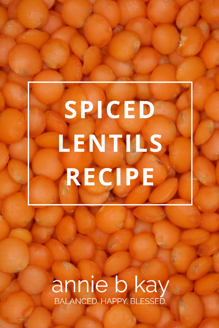 Spiced Lentils Recipe