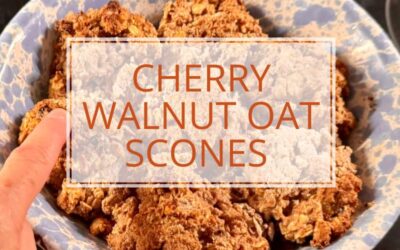 Cherry Walnut Oat Scone Recipe