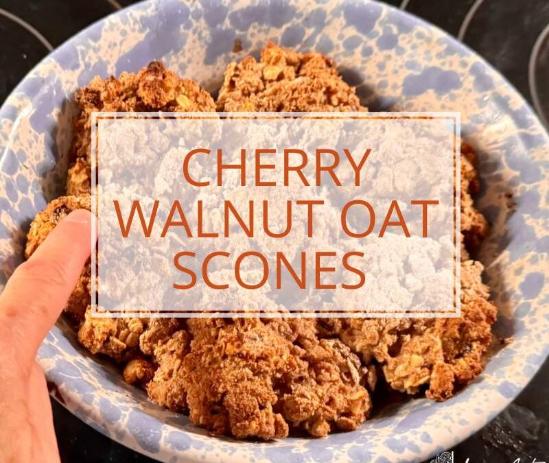 cherry walnut oat scone recipe